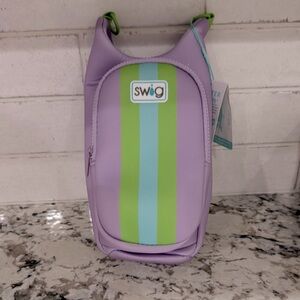 Swig Purple and Green Insulated Bottle Holder NWT